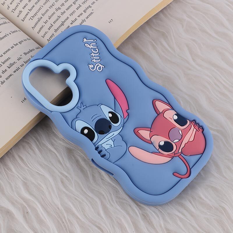 قاب سیلیکونی آیفون iPhone 16 عروسکی برجسته طرح Stitch