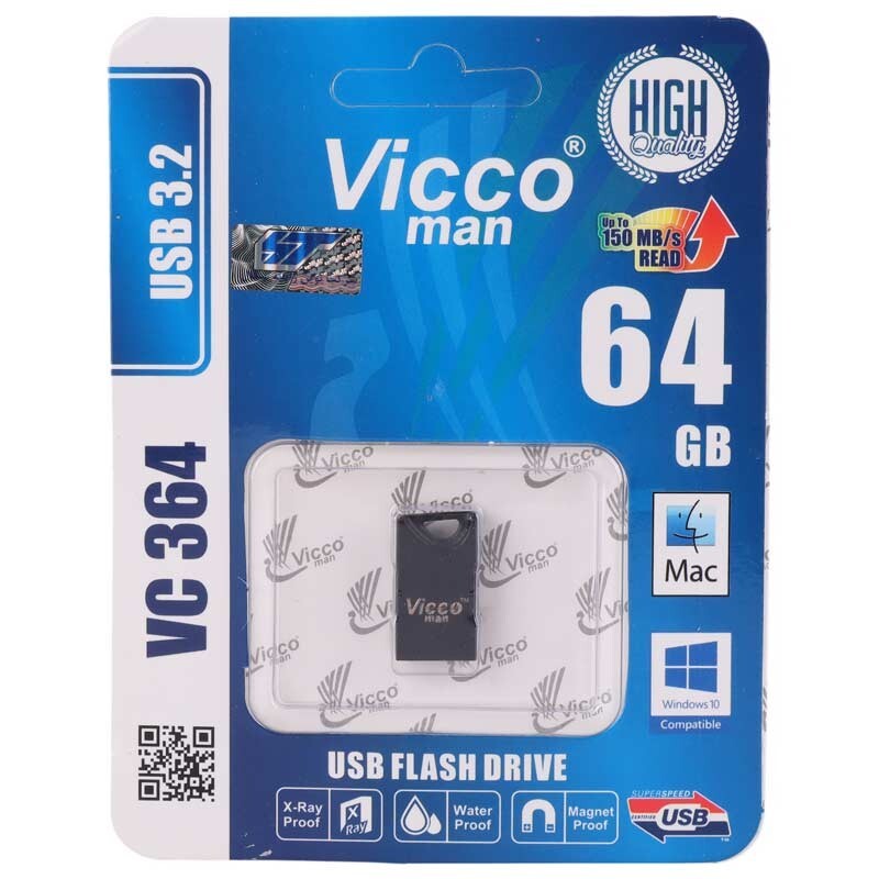 فلش 64 گیگ ویکومن Vicco Man VC364 USB3.1