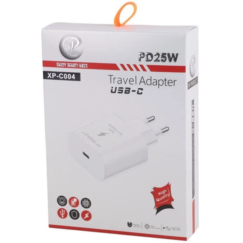 شارژر دیواری 25 وات ایکس پی پروداکت XP-C004 PD 3A