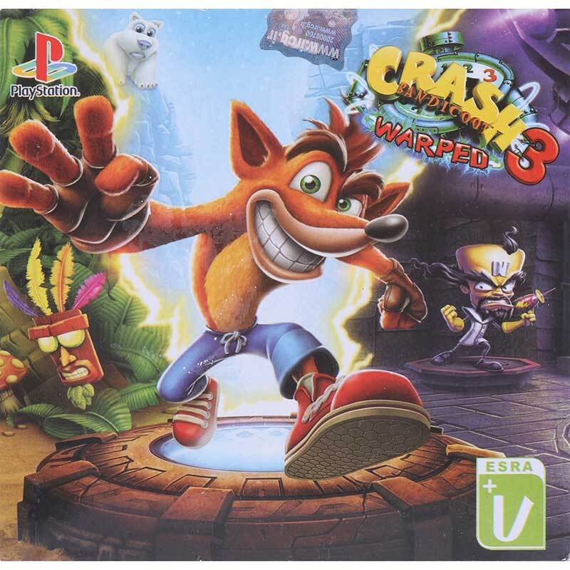 بازی Crash Bandicoot 3 Warped لوح زرین مناسب برای PS1