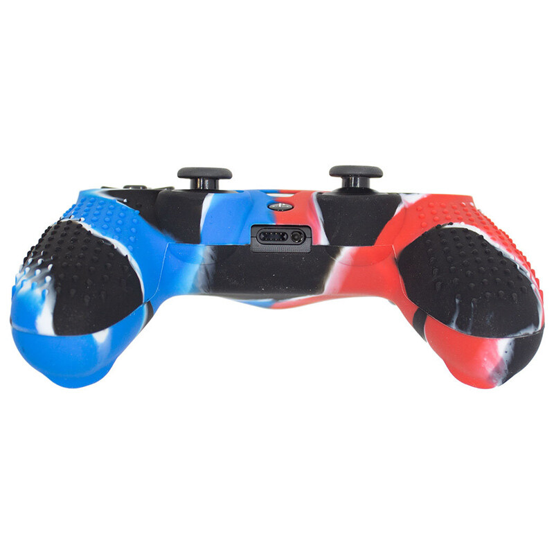 روکش دسته بازی PS4 مشکی آبی قرمز
