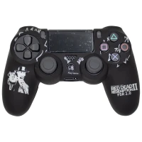 روکش دسته بازی PS4 طرح Red Dead Redemption 2 مشکی سفید