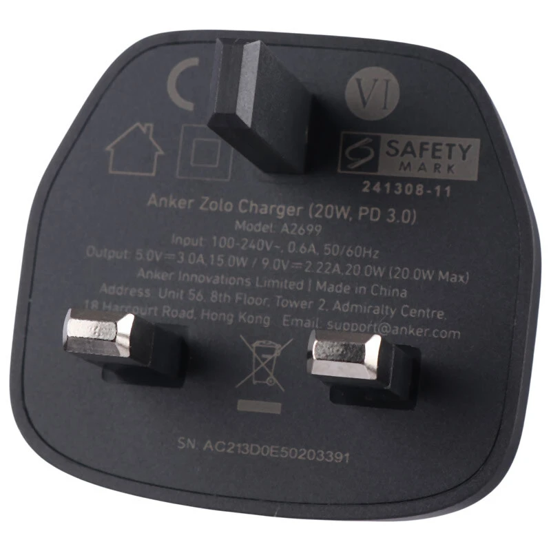 شارژر دیواری 20 وات انکر A2699 PD 3A