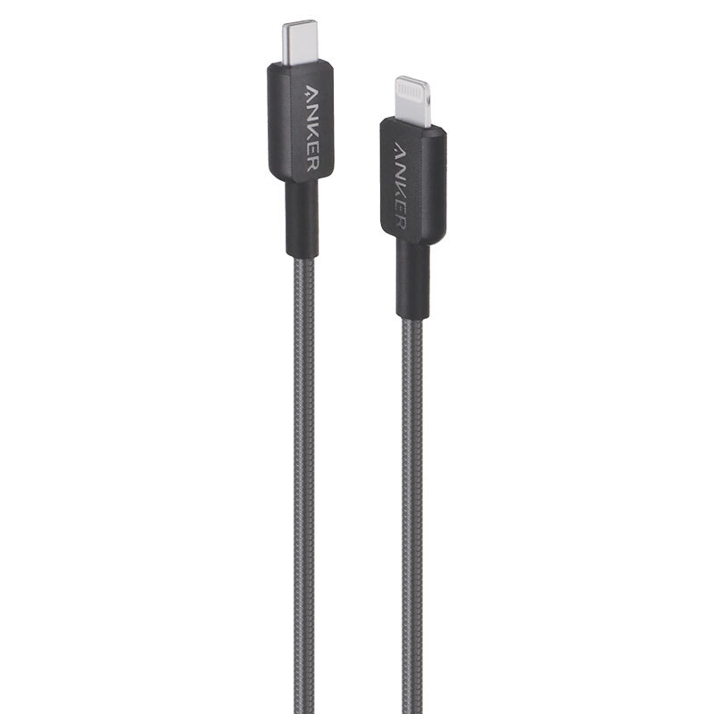 کابل تبدیل فست شارژ Anker 322 A81b5 Type-C To Lightning PD 60W 0.9m + کابل هدیه
