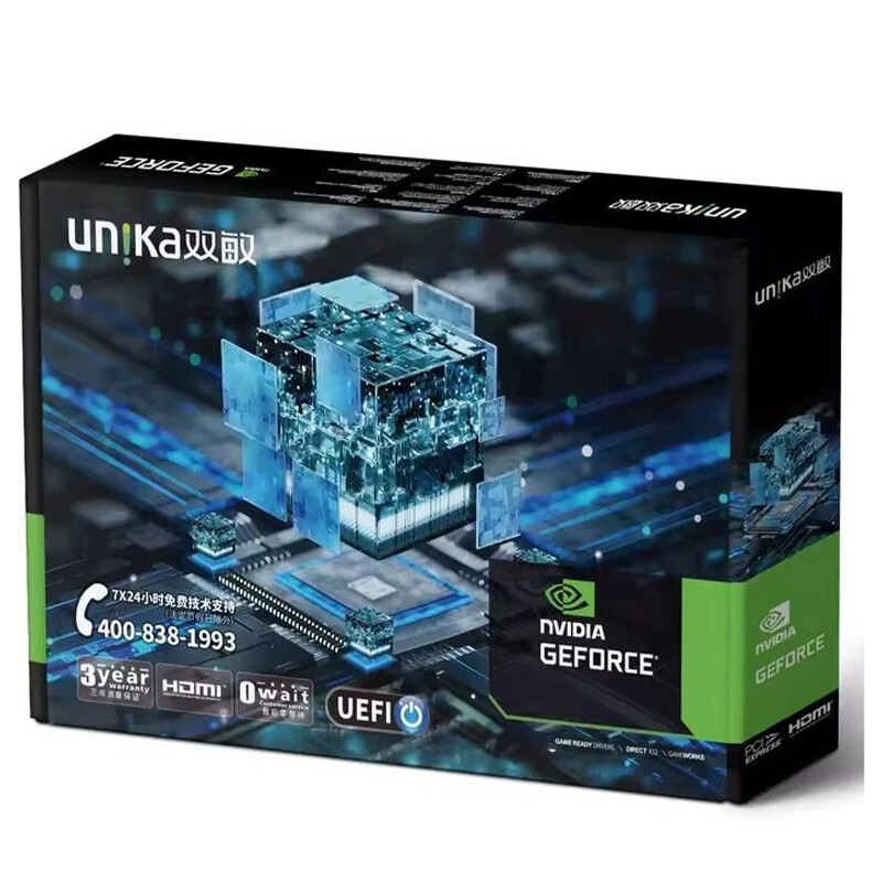 کارت گرافیک Unika GeForce GT730 4GD3 V7 4GB DDR3 128Bit