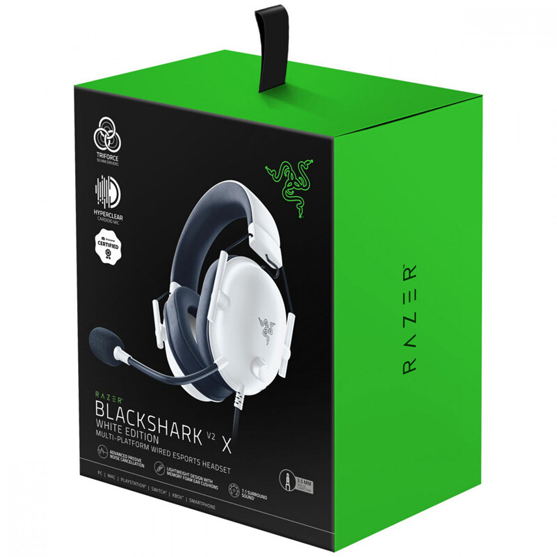 هدست گیمینگ سیم دار Razer BlackShark V2 X White