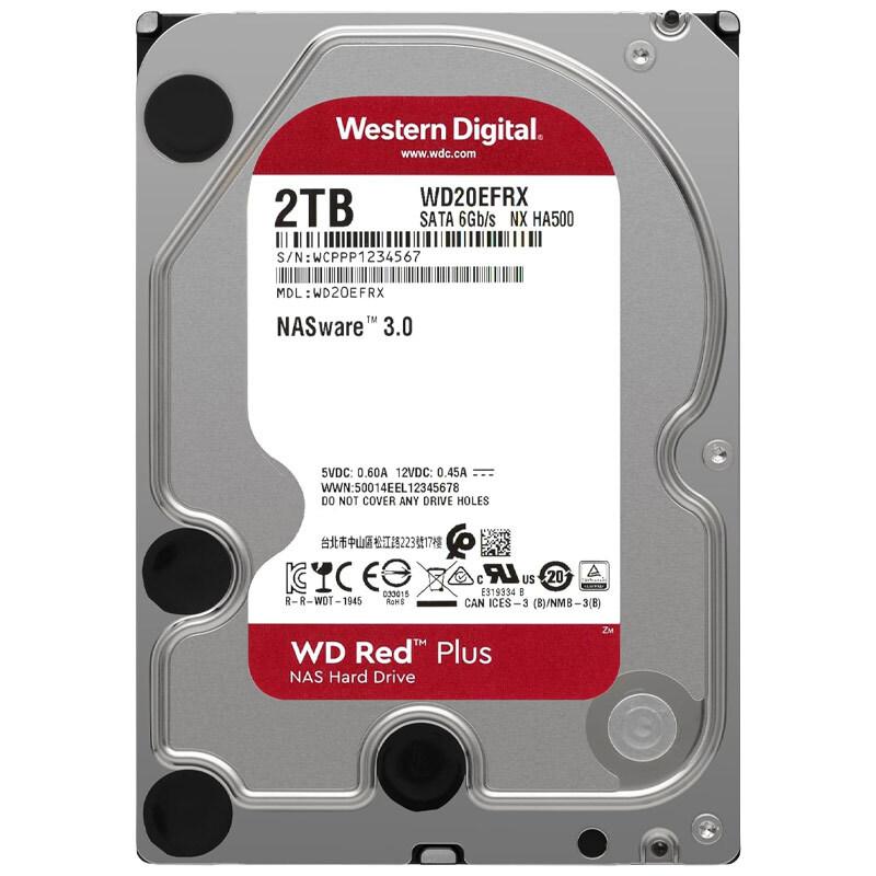 هارد اینترنال وسترن دیجیتال Western Digital Red Plus WD20EFRX 2TB
