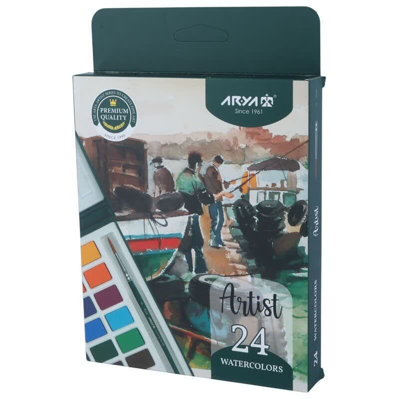 آبرنگ 24 رنگ آریا Arya Artist 5602