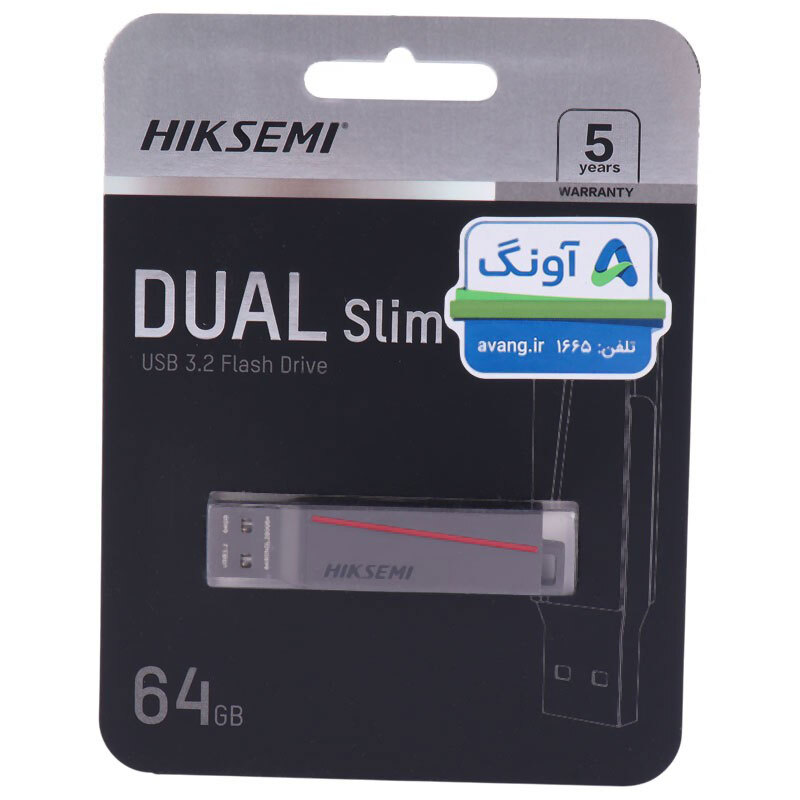 فلش 64 گیگ هایک سمی Hiksemi HS-USB-E307C&nbsp;OTG Type-C USB3.2