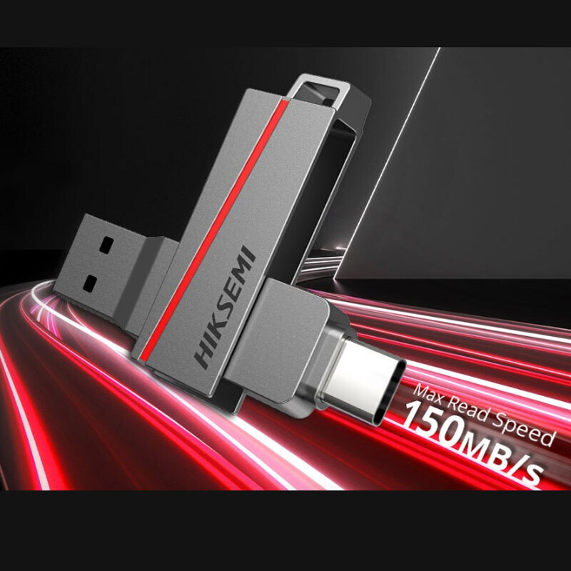 فلش 64 گیگ هایک سمی Hiksemi HS-USB-E307C&nbsp;OTG Type-C USB3.2