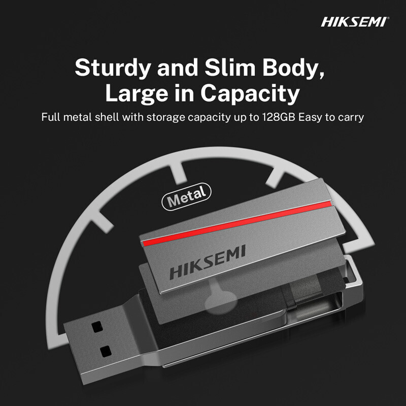 فلش 64 گیگ هایک سمی Hiksemi HS-USB-E307C&nbsp;OTG Type-C USB3.2