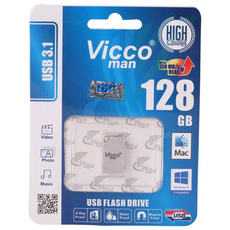 فلش 128 گیگ ویکومن ViccoMan VC375 USB3.1