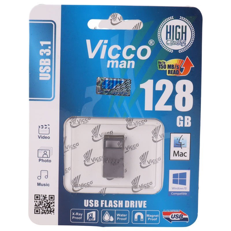 فلش 128 گیگ ویکومن ViccoMan VC363 USB3.1