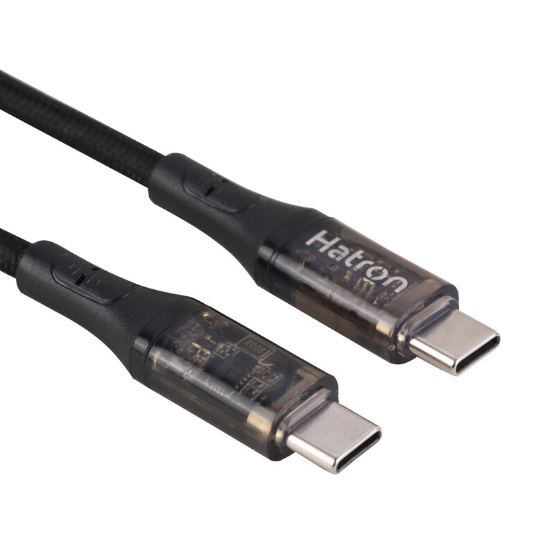 کابل تبدیل فست شارژ Hatron HC612DB Type-C To Type-C 65W 1m