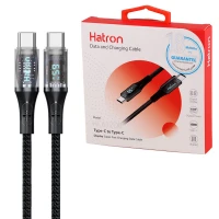 کابل تبدیل فست شارژ Hatron HC612DB Type-C To Type-C 65W 1m