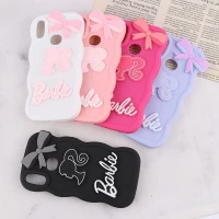 قاب موج دار سامسونگ Galaxy A10S طرح Barbie برجسته