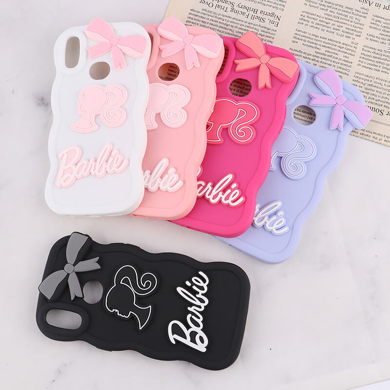 قاب موج دار سامسونگ Galaxy A10S طرح Barbie برجسته