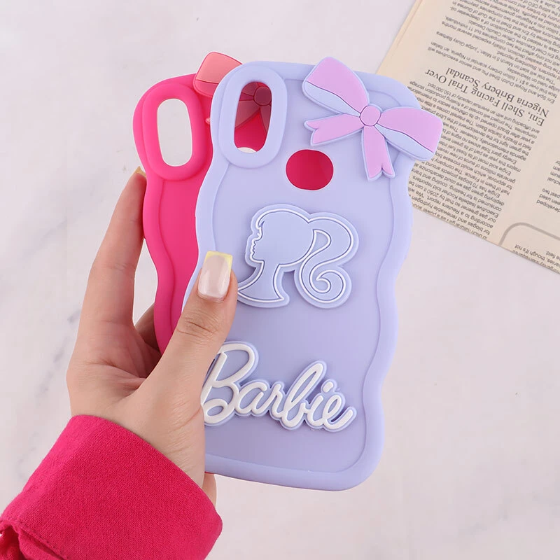 قاب موج دار سامسونگ Galaxy A10S طرح Barbie برجسته