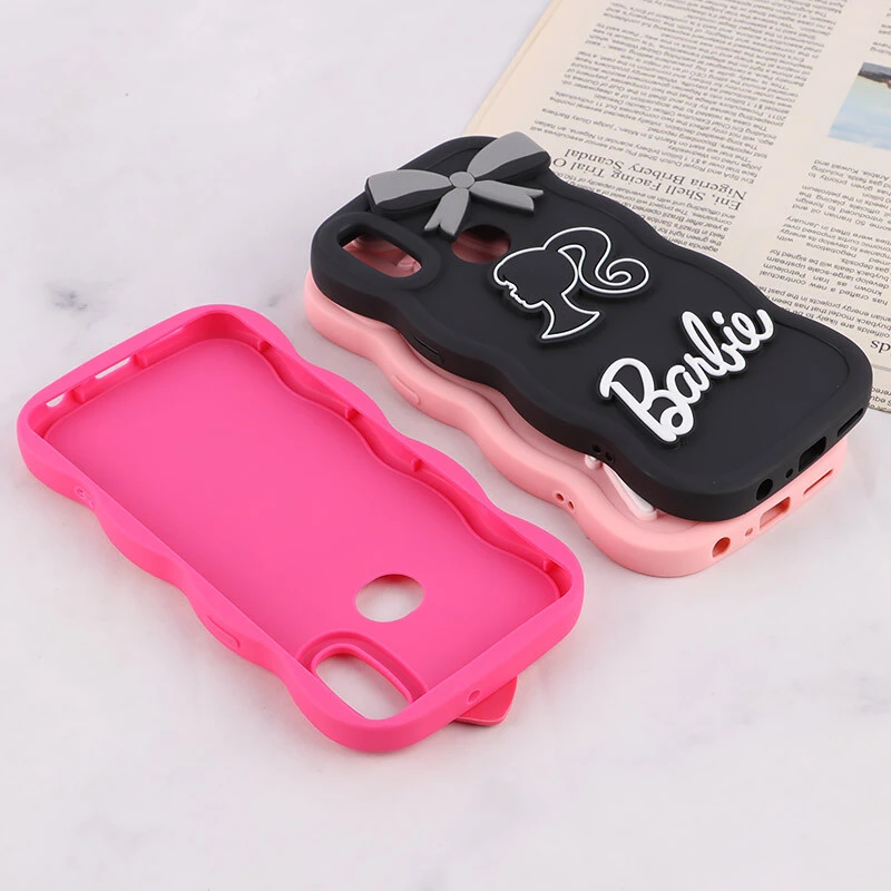 قاب موج دار سامسونگ Galaxy A10S طرح Barbie برجسته