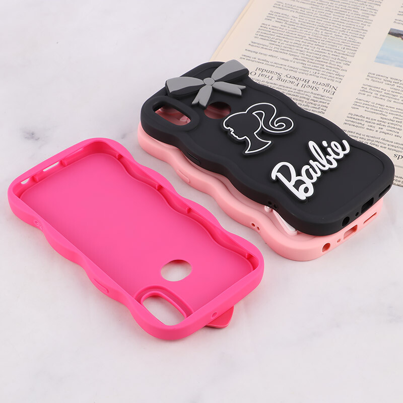 قاب موج دار سامسونگ Galaxy A10S طرح Barbie برجسته