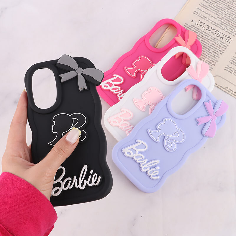 قاب موج دار سامسونگ Galaxy A36 طرح Barbie برجسته