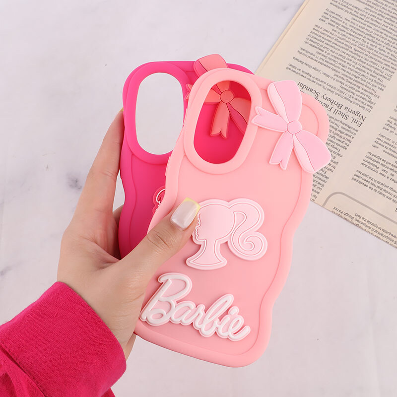 قاب موج دار سامسونگ Galaxy A36 طرح Barbie برجسته
