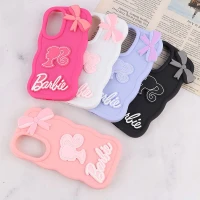 قاب موج دار سامسونگ Galaxy A36 طرح Barbie برجسته