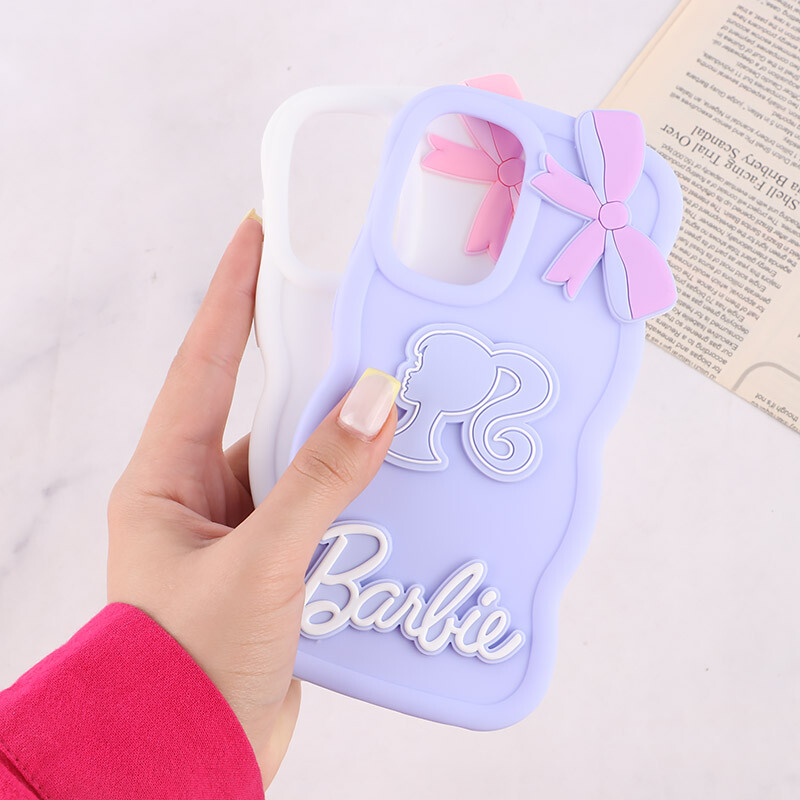 قاب موج دار سامسونگ Galaxy A52 / A52s طرح Barbie برجسته
