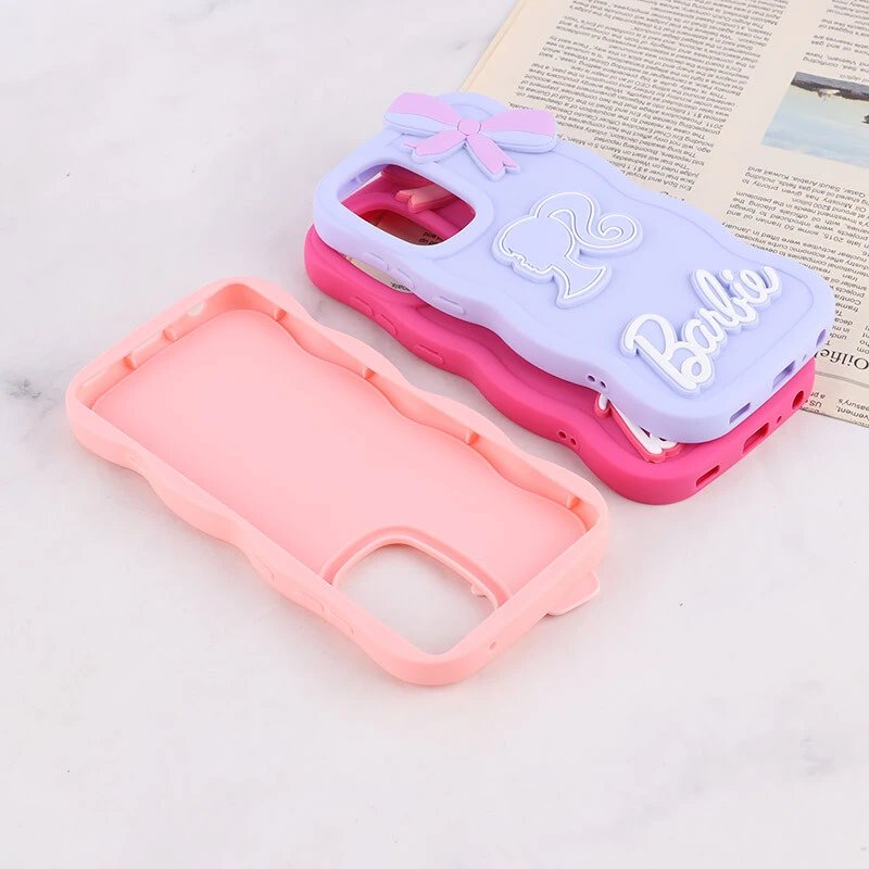 قاب موج دار سامسونگ Galaxy A52 / A52s طرح Barbie برجسته