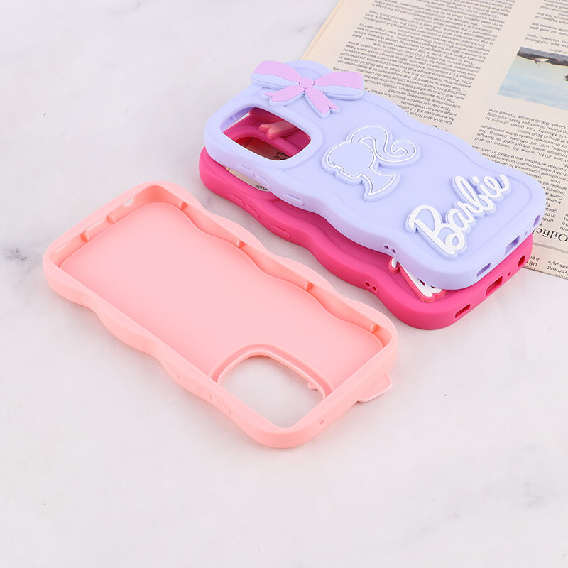 قاب موج دار سامسونگ Galaxy A52 / A52s طرح Barbie برجسته