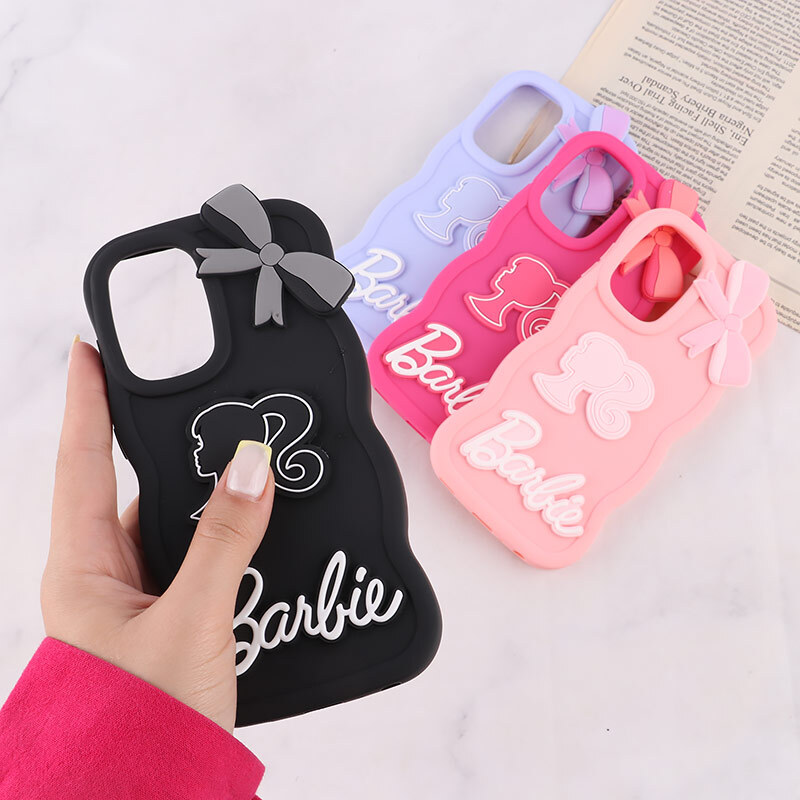 قاب موج دار سامسونگ Galaxy A52 / A52s طرح Barbie برجسته