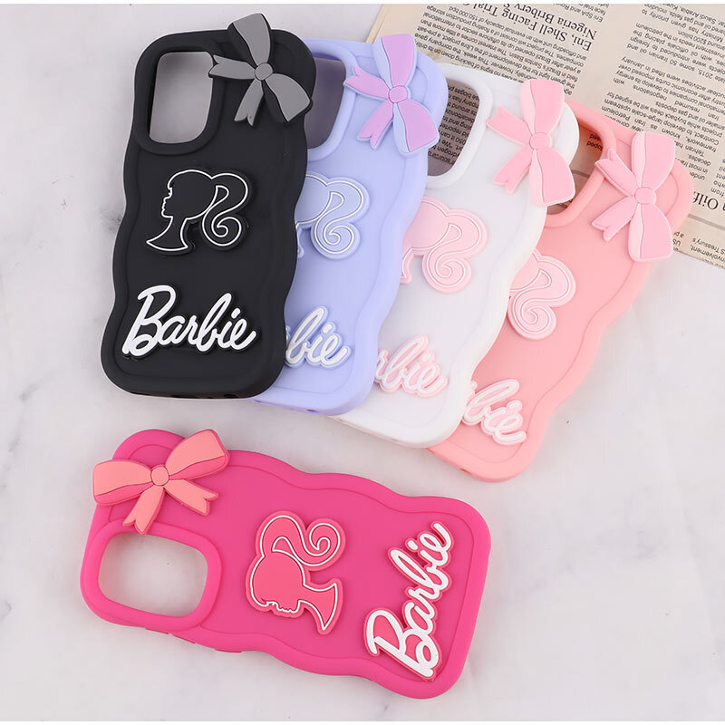 قاب موج دار سامسونگ Galaxy A52 / A52s طرح Barbie برجسته