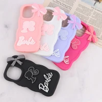 قاب موج دار شیائومی Redmi Note 13 4G طرح Barbie برجسته