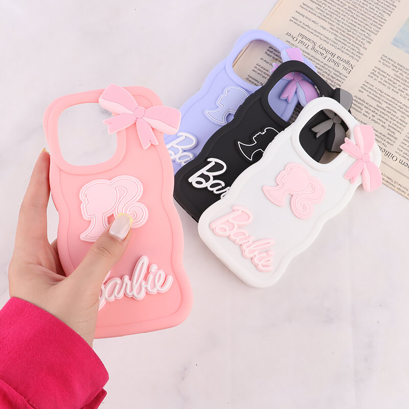 قاب موج دار شیائومی Redmi Note 13 4G طرح Barbie برجسته