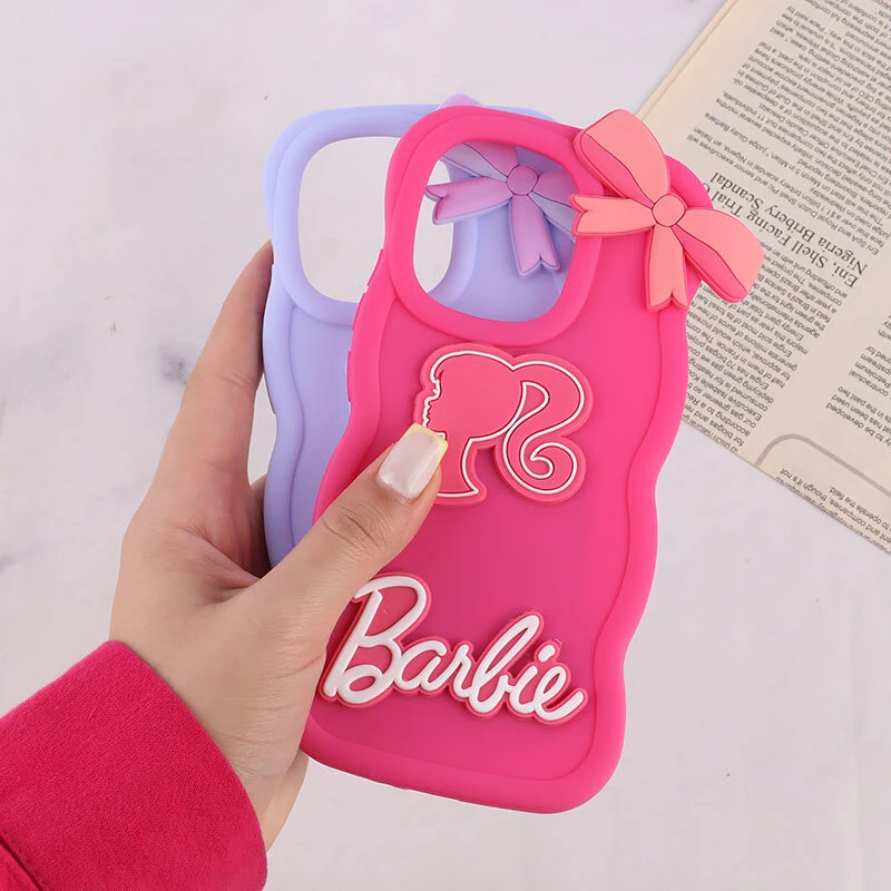 قاب موج دار شیائومی Redmi Note 13 4G طرح Barbie برجسته