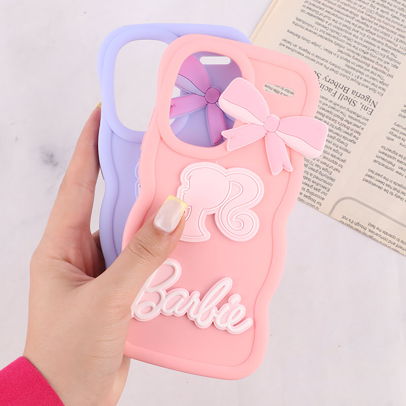قاب موج دار شیائومی Redmi Note 13 Pro Plus طرح Barbie برجسته