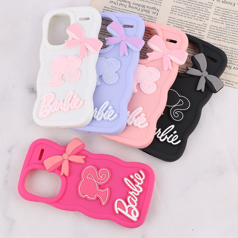 قاب موج دار شیائومی Redmi Note 13 Pro Plus طرح Barbie برجسته
