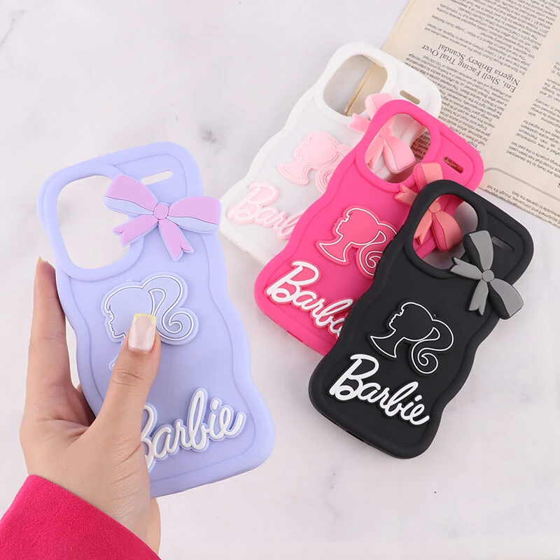 قاب موج دار شیائومی Redmi Note 13 Pro Plus طرح Barbie برجسته