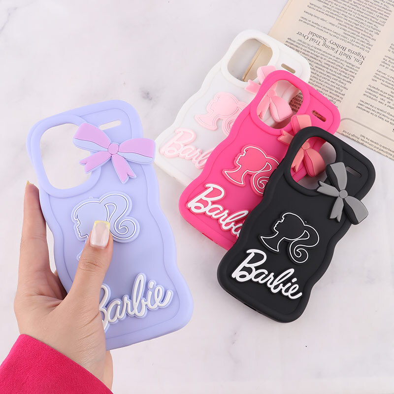 قاب موج دار شیائومی Redmi Note 13 Pro Plus طرح Barbie برجسته
