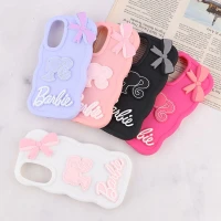 قاب موج دار سامسونگ Galaxy A54 طرح Barbie برجسته