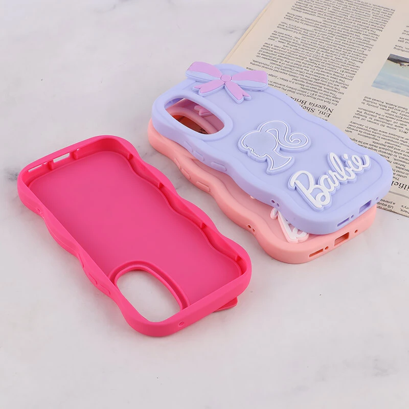 قاب موج دار سامسونگ Galaxy A54 طرح Barbie برجسته