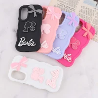 قاب موج دار سامسونگ Galaxy A16 4G / A16 5G طرح Barbie برجسته