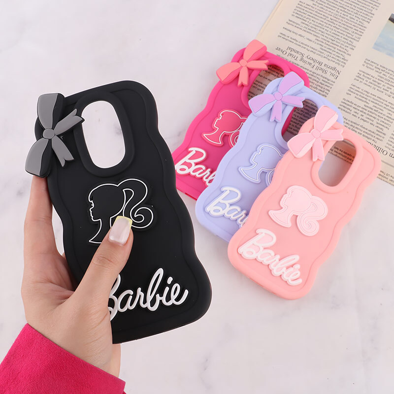 قاب موج دار شیائومی Redmi Note 8 Pro طرح Barbie برجسته