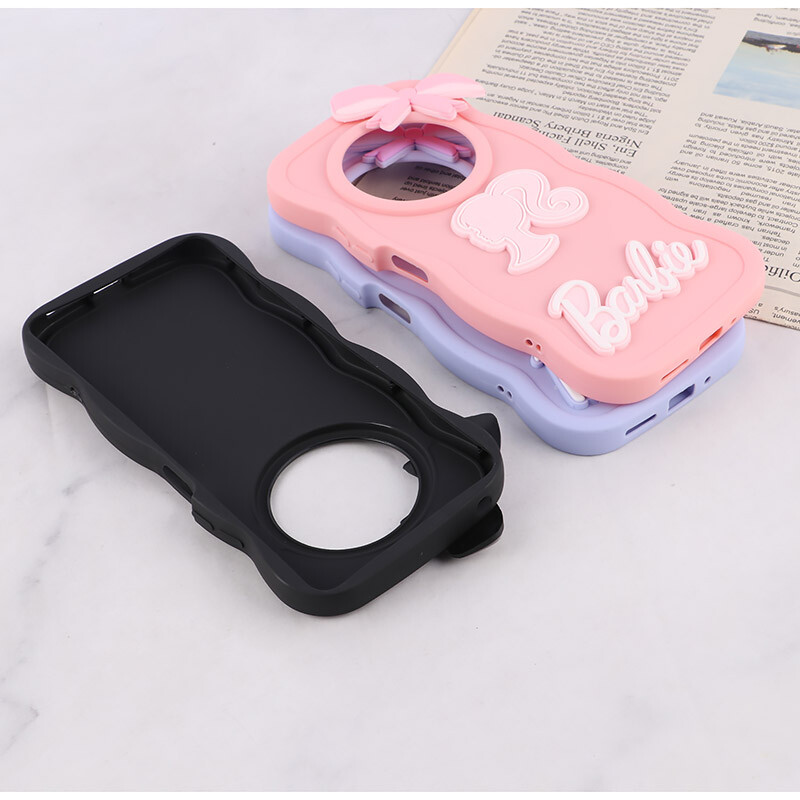 قاب موج دار شیائومی Redmi 14C / Poco C75 طرح Barbie برجسته