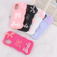 قاب موج دار سامسونگ Galaxy A13 4G طرح Barbie برجسته