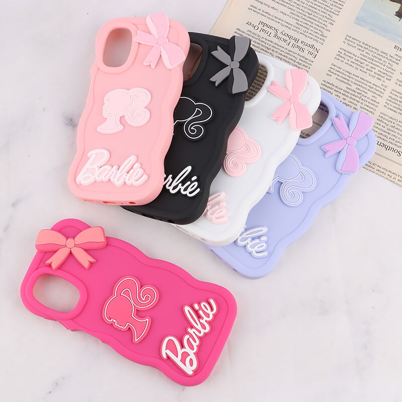 قاب موج دار سامسونگ Galaxy A13 4G طرح Barbie برجسته