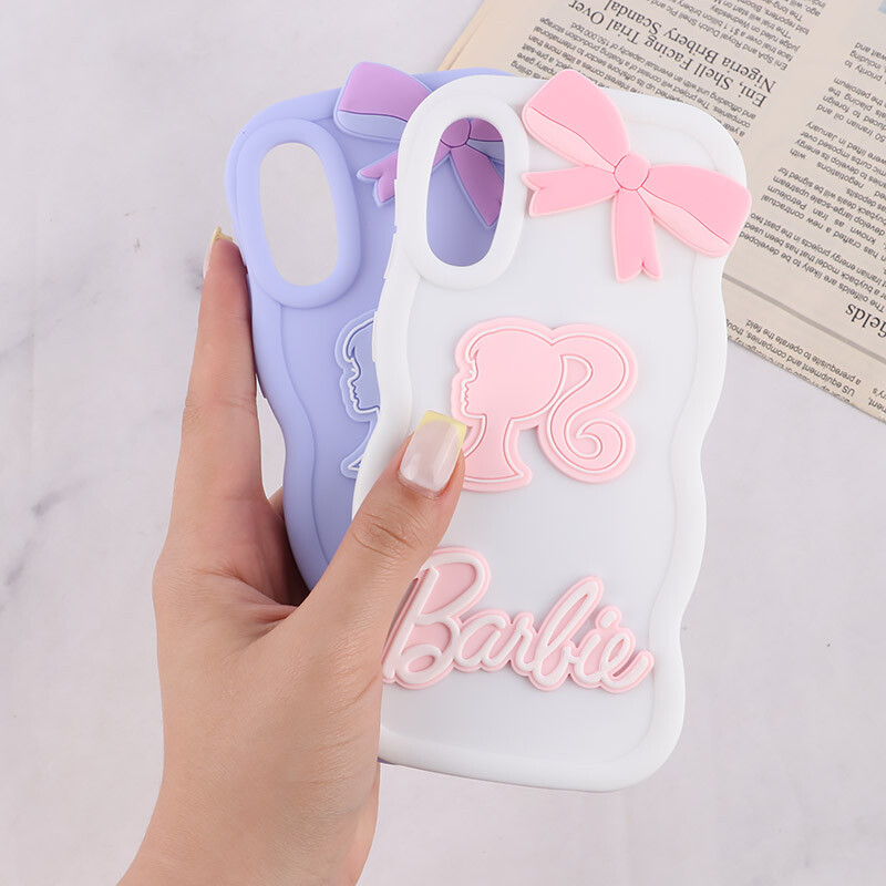 قاب موج دار سامسونگ Galaxy A30s / A50 / A50s طرح Barbie برجسته