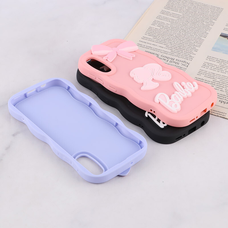 قاب موج دار سامسونگ Galaxy A30s / A50 / A50s طرح Barbie برجسته