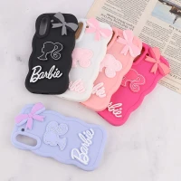 قاب موج دار سامسونگ Galaxy S21 FE 5G طرح Barbie برجسته