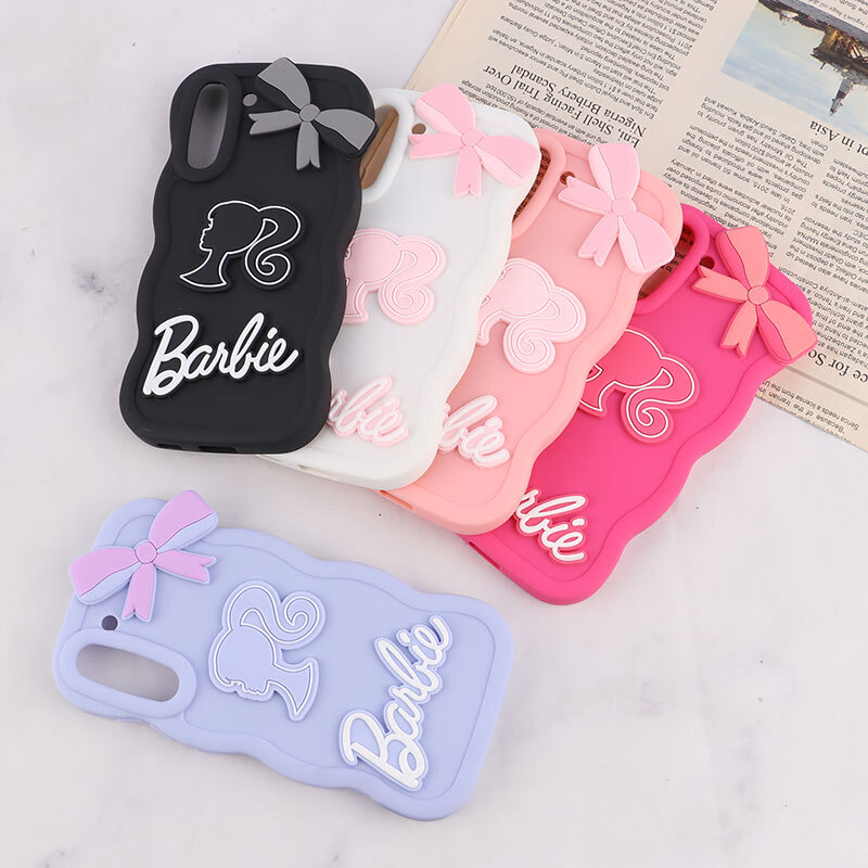 قاب موج دار سامسونگ Galaxy S21 FE 5G طرح Barbie برجسته